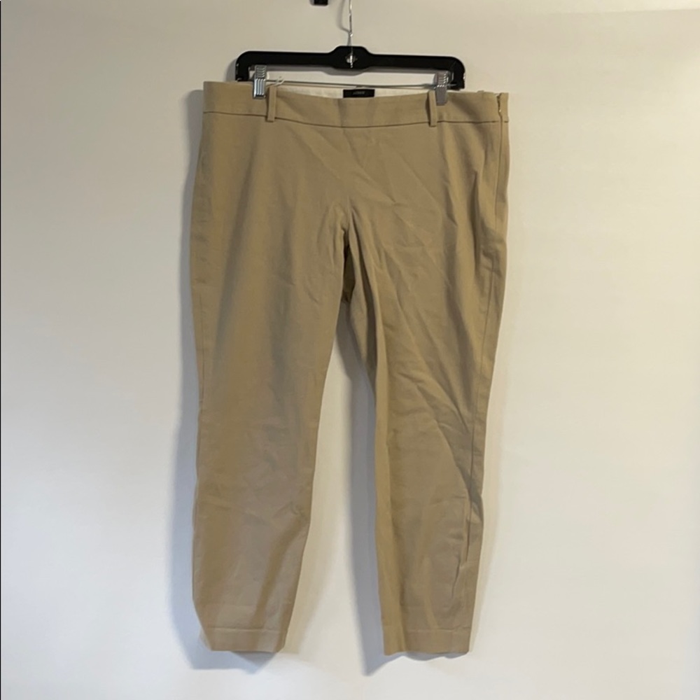 J. Crew Minnie Kaki Cropped Pants 14